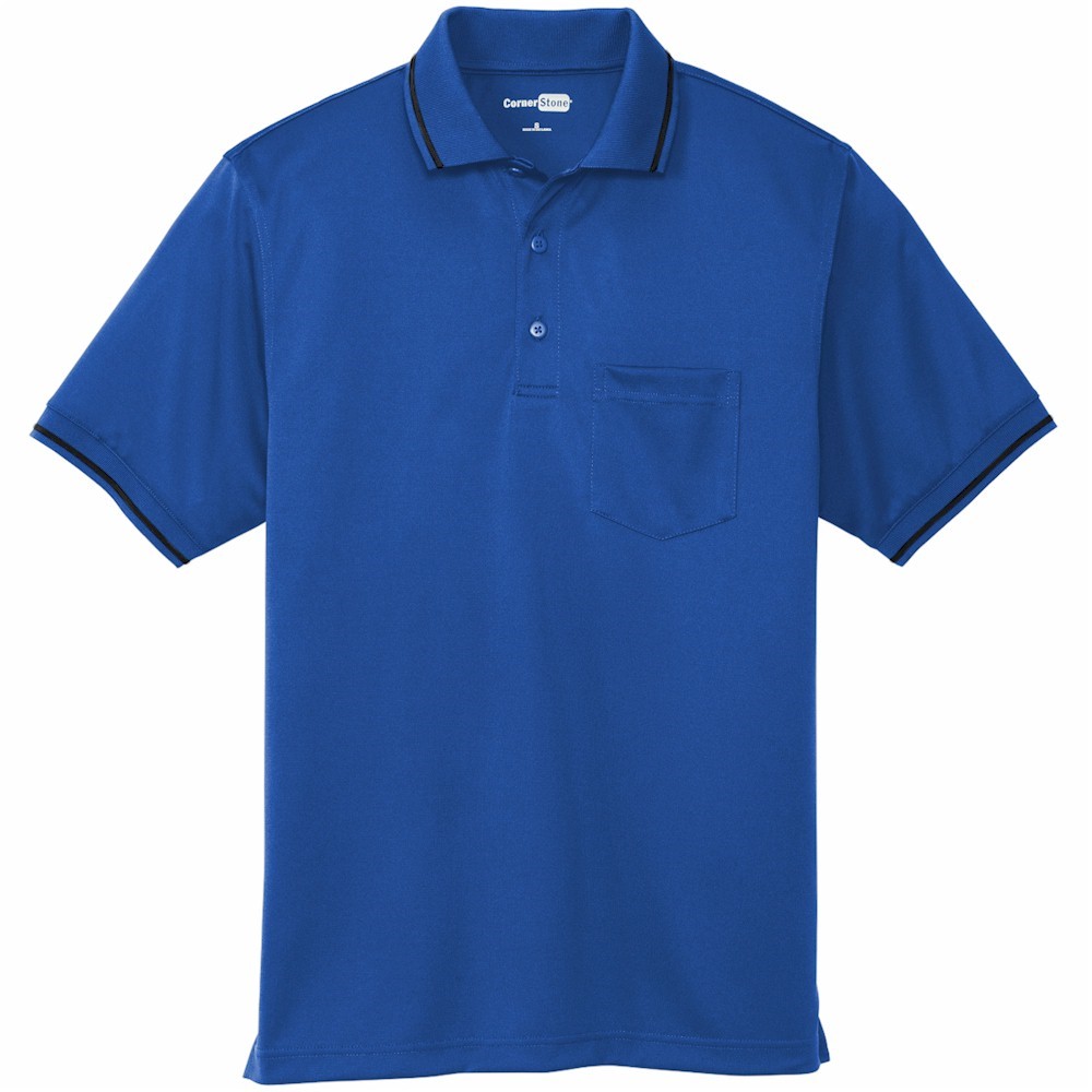 CornerStone Select Snag-Proof Tipped Pocket Polo